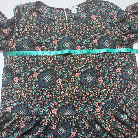 J. Crew Multicolor Geometric Floral Blouse - Picture 5 of 6